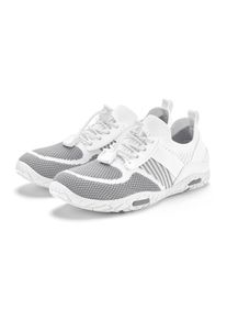 Lascana Damen Sneaker, Gr. 44, grau, Obermaterial: 50% Lederimitat, 50% Textilmaterial. Futter: 100% Textilmaterial. Decksohle: 100% Textilmaterial.