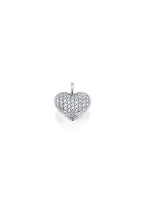 ONE ELEMENT Damen Ketten-Anhänger "0,25 ct Diamant Brillant Anhänger aus 585 Weißgold", 0,25 ct mit Diamant, Weißgold 585-Gold-Diamanten, silber,