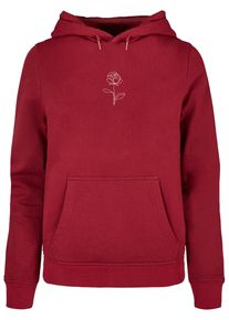 Merchcode Damen Kapuzenpullover "Merchcode Damen Ladies Rose Basic Hoody", rot, casual, Gr. L, mehrfarbig, 50% Baumwolle, 50% Polyester, Pullover