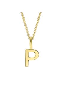 ONE ELEMENT Damen Ketten-Anhänger "Buchstabe P Buchstaben Anhänger aus 333 Gelbgold", P, Gelbgold 333-Gold, gold, Gelbgold 333, Gold,