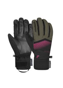 Reusch Damen Skihandschuhe "Micky R-TEX XT", grün, feminin, Gr. 7, mehrfarbig, 85% Polyester, 15% Ziegenleder, Handschuhe, mit wasserdichter Membran