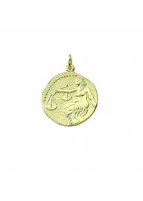 Adelia´s ADELIA ́S Damen Ketten-Anhänger "Damen & Herren 333 Gold Sternzeichen Anhänger Waage Ø 18,2 mm", Damen, Waage, Gelbgold 333-Gold, gold, Gelbgold 333,