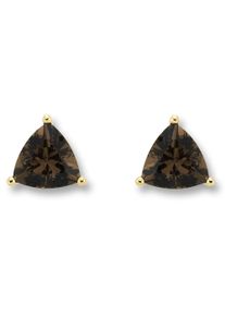 ONE ELEMENT Damen Paar Ohrhänger "Rauchquarz Ohrringe Ohrstecker aus 333 Gelbgold", Damen, Gelbgold 333-Gold, gold, Gelbgold 333, Gold, Ohrringe,