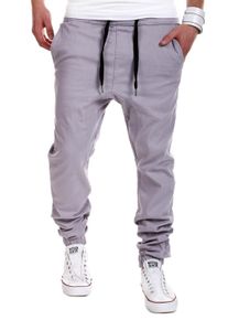 behype Herren Chinohose "LUKE", grau, Gr. 29, 98% Baumwolle, 2% Elasthan, Hosen, mit elastischem Bund