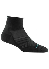 Darn Tough Run 1/4 Ultra-Lightweight Laufsocken Damen (Gr S |schwarz)