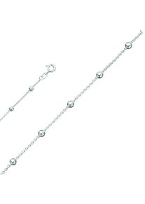 ONE ELEMENT Damen Fußkette "Kugeln Fußkettchen Rundankerkette aus 925 Silber", Silber 925 (Sterlingsilber), silber, Silber 925 (Sterlingsilber),