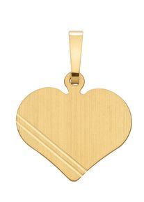Adelia´s ADELIA ́S Damen Ketten-Anhänger "333 Gold Gravurplatte Anhänger", Gold, gold, Gold, Schmuckanhänger, Goldschmuck für Damen