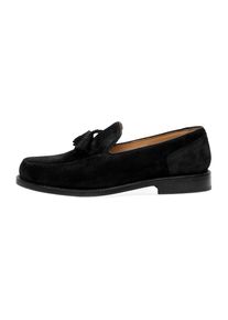 Henry Stevens Herren Loafer "Haywood TL Businessschuh", Gr. 43,5, schwarz, Leder, elegant, Schuhe, Herren Halbschuhe Leder handgefertigt, Anzugschuhe