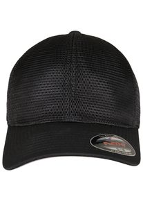 Flexfit Damen Flex Cap "Flexfit Unisex Flexfit 360 OMNIMESH CAP", schwarz, casual, Gr. S, unifarben, 96% Polyester, 4% Elasthan, Caps