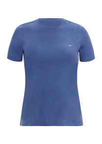 Gant Damen Kurzarmshirt "PRINTED ARCHIVE SHIELD T-SHIRT", blau, casual, Gr. XXL, unifarben, Single Jersey, Obermaterial: 100% Baumwolle, Shirts,
