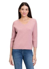 Betty Barclay Damen Strickpullover "Betty Barclay Feinstrickpullover mit V-Ausschnitt", rosa, modisch, Gr. 42, Strick, Obermaterial: 50% Viskose, 27%