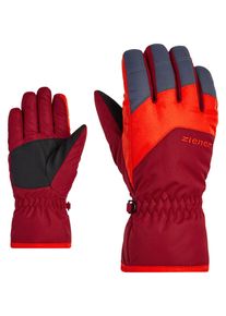 Ziener Kinder Skihandschuhe "LANDO", rot, Gr. 3,5, Kunstfaser, Handschuhe