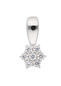 Adelia´s ADELIA ́S Damen Ketten-Anhänger "333 Weißgold Anhänger", mit Zirkonia, Gold, silber, Gold, Schmuckanhänger, mit Zirkonia Goldschmuck für Damen