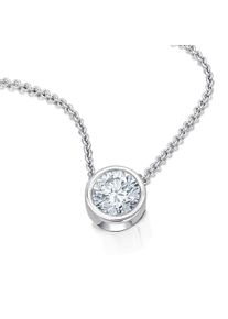 ONE ELEMENT Damen Goldkette "0.2 ct Diamant Brillant Halskette aus 585", 0,2 ct, Weißgold 585-Gold-Diamanten, silber, Weißgold 585, Gold, Diamanten,