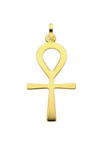 Adelia´s ADELIA ́S Damen Kreuzkette "Halskette - Kreuzkette mit Kreuz Anhänger Lebenszeichen aus 333", Gelbgold 333-Gold, gold, Gelbgold 333, Gold, Halsketten,