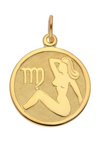 Adelia´s ADELIA ́S Damen Ketten-Anhänger "333 Gold Sternzeichen Anhänger Jungfrau Ø 16 mm", Gold, gold, Gold, Schmuckanhänger, Goldschmuck für Damen & Herren