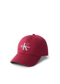 Damen Baseball Cap "MONO LOGO EMBRO CAP", rot, casual, Calvin Klein Jeans, Stoff, Baumwolle, Caps, mit Logostickerei
