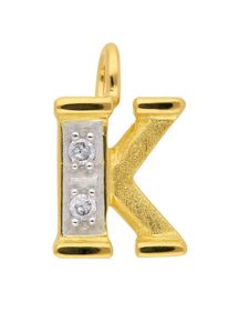 Adelia´s ADELIA ́S Damen Buchstaben-Anhänger "585 Gold Buchstabenanhänger", 0,02 ct VVS = sehr sehr kleine Einschlüsse K, Gold, gold, Gold, Schmuckanhänger,