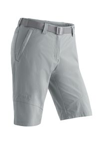 Maier Sports Damen Funktionsshorts "Lawa", grau, Gr. 46, 90% Polyamid, 10% Elasthan, Hosen, Damen Shorts, kurze Wanderhose, Outdoorhose mit 2