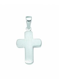 Adelia´s ADELIA ́S Damen Kreuzkette "Halskette - Kreuzkette mit Kreuz Anhänger aus 925 Silber", Silber 925 (Sterlingsilber), silber, Silber 925