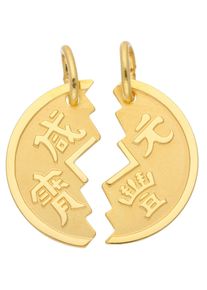 Adelia´s ADELIA ́S Damen Ketten-Anhänger "333 Gold Anhänger Partneranhänger", Gold, gold, Gold, Schmuckanhänger, Goldschmuck für Damen