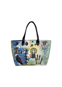 DOGO Damen Weekender "Weekender Schultertaschen I Was Here Damen Schultertasche", grün, Lacklederimitat, Taschen, Vegan