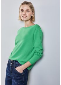 Street One Damen Strickpullover, grün, casual, Gr. 46, unifarben, Strick, Obermaterial: 50% Viskose, 28% Polyester, 22% Polyamid, Pullover, mit