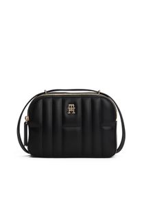 Tommy Hilfiger Damen Umhängetasche "TH FEMININE CONV CAMERA BAG", schwarz, Lederimitat, unifarben, Taschen, Damen Schultertasche, Minibag im