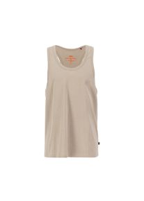 Herren Muscleshirt "Alpha Industries Men - Tanks Alpha Essentials RL Tank", beige, Gr. L, Alpha Industries, Obermaterial: 100% Baumwolle, Shirts