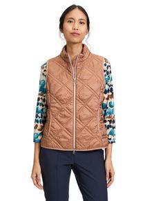 Betty Barclay Damen Strickweste "Betty Barclay Steppweste mit Reißverschluss", braun, casual, Gr. 40, Obermaterial: 100% Polyamid. Füllung: 100%