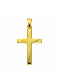 Adelia´s ADELIA ́S Damen Ketten-Anhänger "Damen & Herren 585 Gold Kreuz Anhänger", Damen, Gelbgold 585-Gold, gold, Gelbgold 585, Gold, Schmuckanhänger,