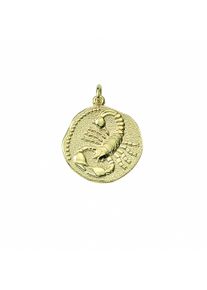 Adelia´s ADELIA ́S Damen Ketten-Anhänger "Damen & Herren 333 Gold Sternzeichen Anhänger Skorpion Ø 18,2 mm", Damen, Skorpion, Gelbgold 333-Gold, gold, Gelbgold
