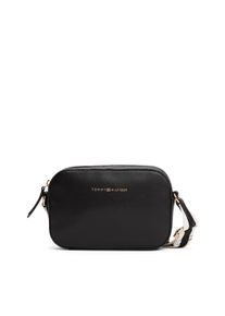Tommy Hilfiger Damen Umhängetasche "TH LOGOTAPE CAMERA BAG", schwarz, Lederimitat, unifarben, Taschen, Damen Schultertasche, Minibag mit