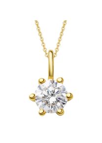 ONE ELEMENT Damen Ketten-Anhänger "0.15 ct Diamant Brillant Anhänger aus 585 Gelbgold", 0,15 ct, Gelbgold 585-Gold-Diamanten, gold, Gelbgold 585,
