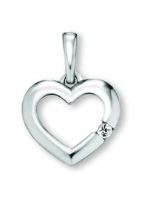 ONE ELEMENT Damen Ketten-Anhänger "Zirkonia Herz Herz Anhänger aus 925 Silber", Silber 925 (Sterlingsilber), silber, Silber 925 (Sterlingsilber),