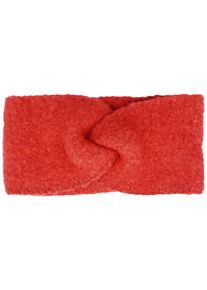 Damen Stirnband, rot, casual,klassisch,feminin, Capelli New York, meliert, Fleece, Kunstfaser, Mützen, mit Boucle-Optik