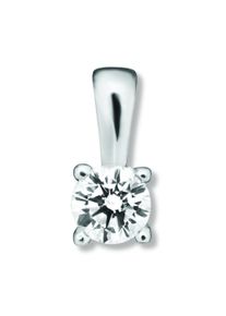 ONE ELEMENT Damen Ketten-Anhänger "0.2 ct Diamant Brillant Anhänger aus 585 Weißgold", 0,2 ct, Weißgold 585-Gold-Diamanten, silber, Weißgold 585,