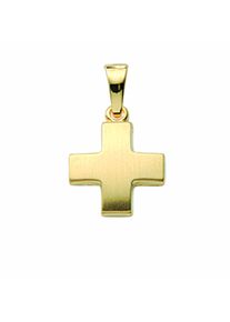Adelia´s ADELIA ́S Damen Kreuzkette "Halskette - Kreuzkette mit Kreuz Anhänger aus 333 Gold", Gelbgold 333-Gold, gold, Gelbgold 333, Gold, Halsketten,
