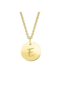 ONE ELEMENT Damen Ketten-Anhänger "Buchstabe E Buchstaben Anhänger aus 333 Gelbgold", E, Gelbgold 333-Gold, gold, Gelbgold 333, Gold,