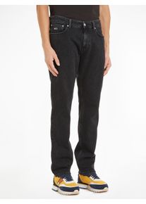 Tommy Jeans Herren Straight-Jeans "Ryan Regular Straight", schwarz, casual, Gr. 31, Denim/Jeans, Obermaterial: 99% Baumwolle, 1% Elasthan, Jeans, im