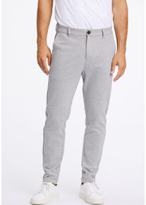 LINDBERGH Herren Stoffhose, grau, casual, Gr. XXL, meliert, Stoff, Obermaterial: 75% Polyester, 22% Viskose, 3% Elasthan. Futter: 65% Polyester, 35%