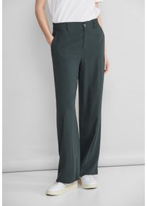 Street One Damen Culotte, blau, casual, Gr. 32, unifarben, Stoff, 100% Viskose, Hosen, High Waist