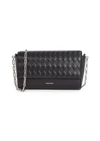 Calvin Klein Damen Schultertasche "MINI QUILT CHAIN MINI CROSSBODY", schwarz, Polyester, Lederimitat, Taschen, Abendtasche, Clutch,