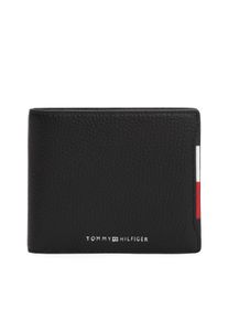 Tommy Hilfiger Geldbörse "TH CENTRAL CC AND COIN", schwarz, Leder, unifarben, klassisch, Kleinlederwaren, Men Geldbeutel, Portemonnaie, Innenseite