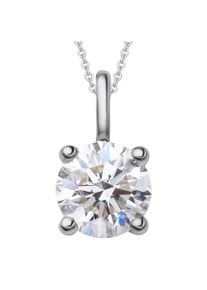 ONE ELEMENT Damen Ketten-Anhänger "0.3 ct Diamant Brillant Anhänger aus 750 Weißgold", 0,3 ct mit Diamant, Weißgold 750-Gold-Diamanten, silber,