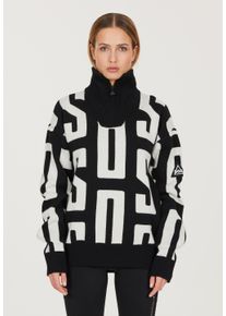 SOS Herren Sweatshirt "Verbier", schwarz, casual, Gr. XL, mehrfarbig, 50% Wolle, 30% Polyester, 20% Nylon, Sweatshirts, mit atmungsaktiver,