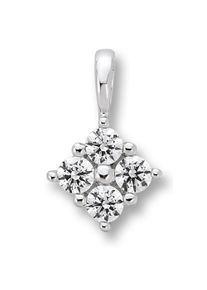 ONE ELEMENT Damen Ketten-Anhänger "Zirkonia Anhänger aus 333 Weißgold", mit Zirkonia, Weißgold 333-Gold, silber, Weißgold 333, Gold, Schmuckanhänger,