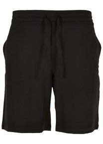 Urban Classics Herren Stoffhose "Urban Classics Herren Comfort Shorts", schwarz, Gr. XS, unifarben, 62% Viskose, 34% Polyester, 4% Elasthan, Hosen