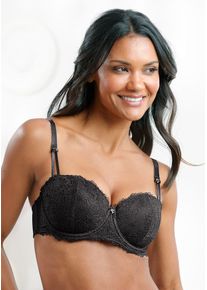 Damen Schalen-BH, Gr. 80, schwarz, 72% Polyamid, 16% Polyester, 12% Elasthan, BHs