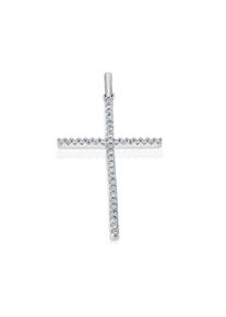 ONE ELEMENT Damen Ketten-Anhänger "0,15 ct Diamant Brillant Anhänger aus 585 Weißgold", 0,15 ct mit Diamant, Weißgold 585-Gold-Diamanten, silber,